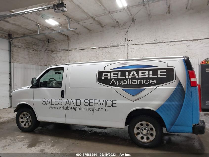 2013 CHEVROLET EXPRESS 1500 WORK VAN - 1GCSHAF48D1146308