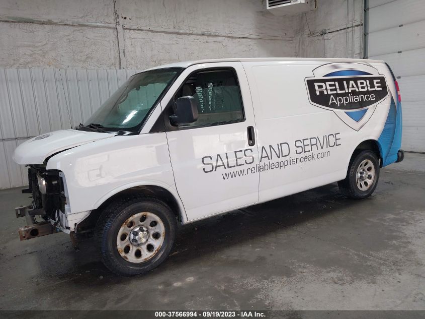 2013 CHEVROLET EXPRESS 1500 WORK VAN - 1GCSHAF48D1146308