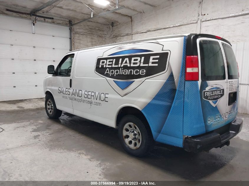 2013 CHEVROLET EXPRESS 1500 WORK VAN - 1GCSHAF48D1146308