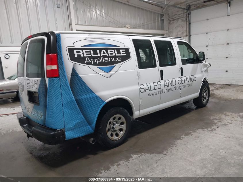 2013 CHEVROLET EXPRESS 1500 WORK VAN - 1GCSHAF48D1146308