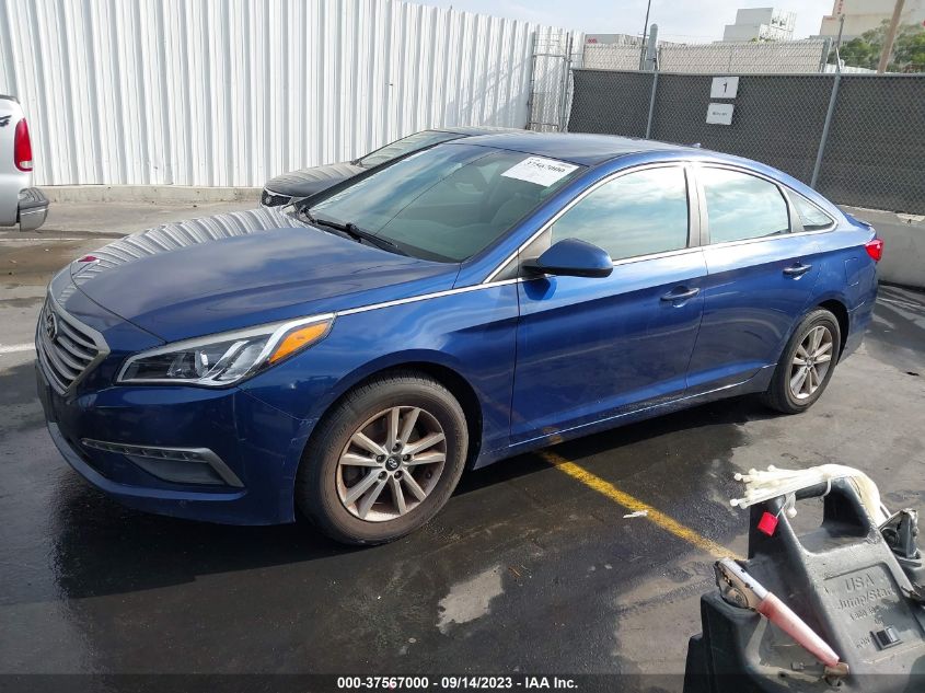 2015 HYUNDAI SONATA SE - 5NPE24AF5FH071684