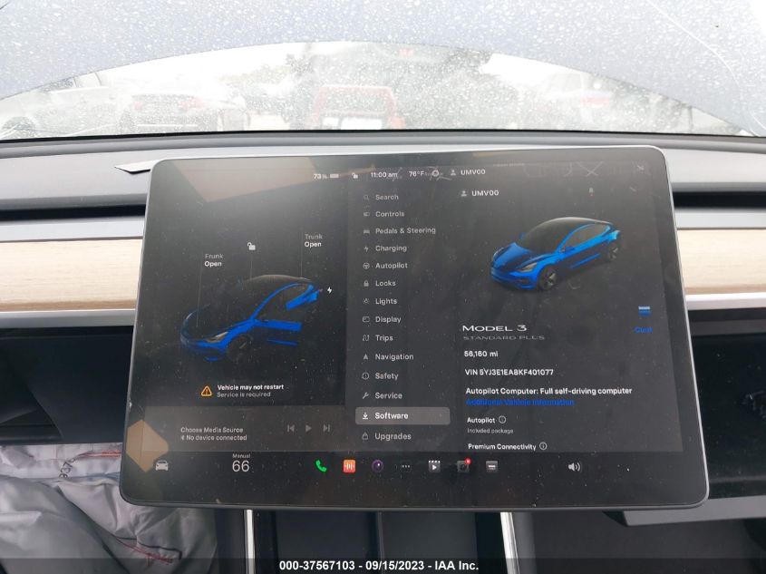 2019 TESLA MODEL 3 RANGE - 5YJ3E1EA8KF401077