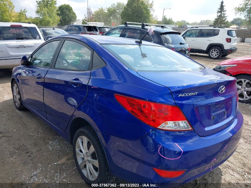 2013 HYUNDAI ACCENT GLS/SE - KMHCU4AE4DU461747