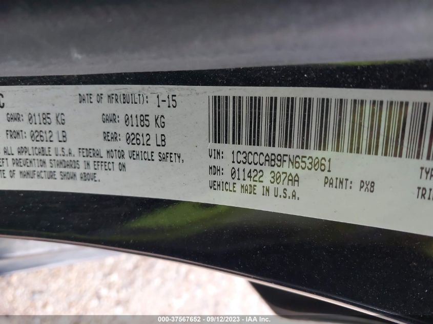 2015 CHRYSLER 200 LIMITED - 1C3CCCAB9FN653061