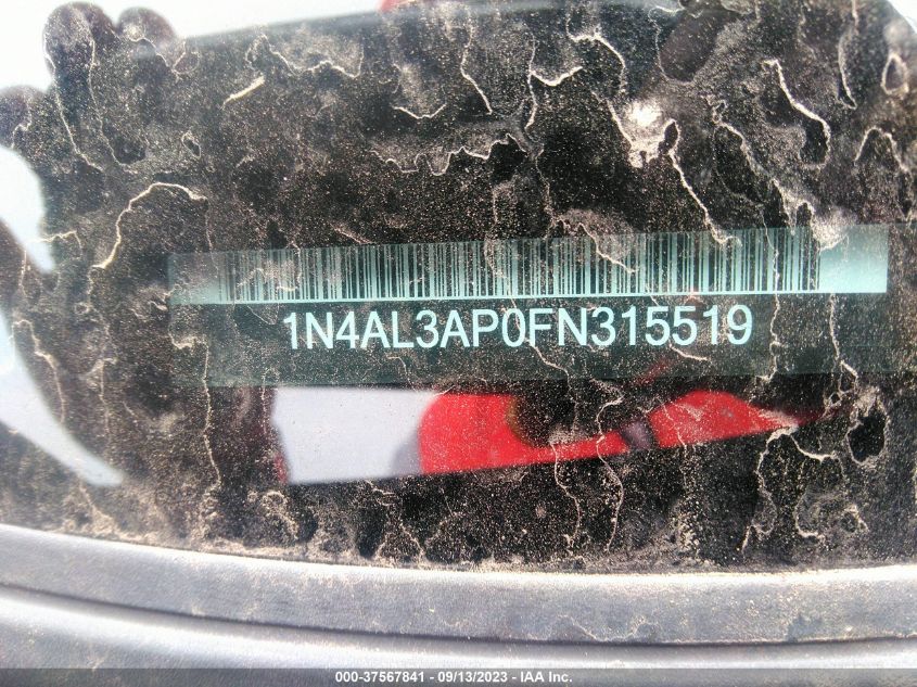 2015 NISSAN ALTIMA 2.5 S - 1N4AL3AP0FN315519