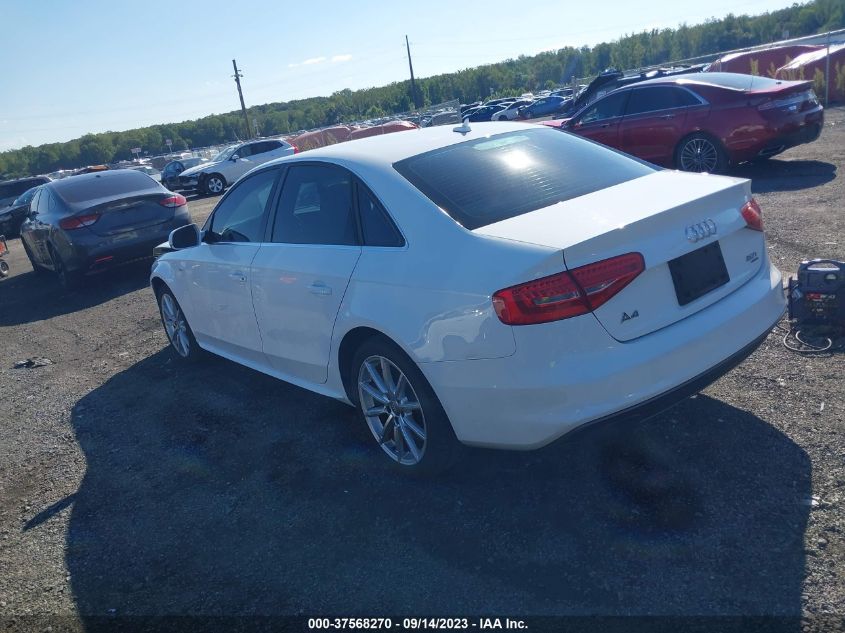 2014 AUDI A4 PREMIUM PLUS - WAUFFAFL7EN019510