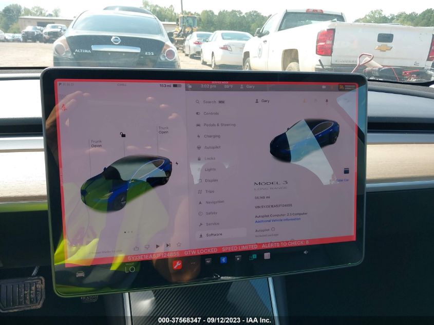 2018 TESLA MODEL 3 LONG RANGE BATTERY - 5YJ3E1EA5JF124855