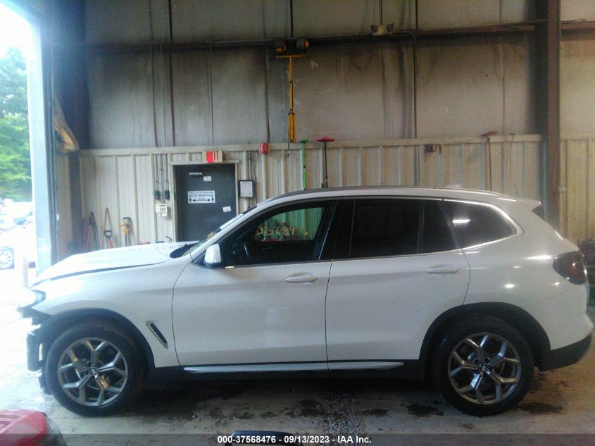 2022 BMW X3 XDRIVE30I - 5UX53DP02N9M80876