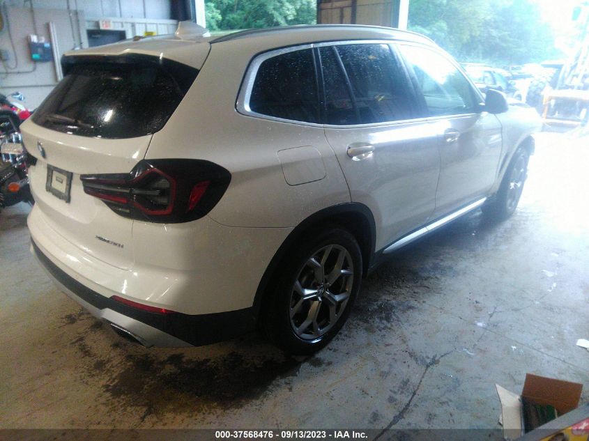 2022 BMW X3 XDRIVE30I - 5UX53DP02N9M80876