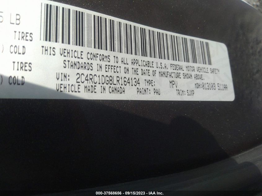 2020 CHRYSLER VOYAGER LXI - 2C4RC1DG8LR164134