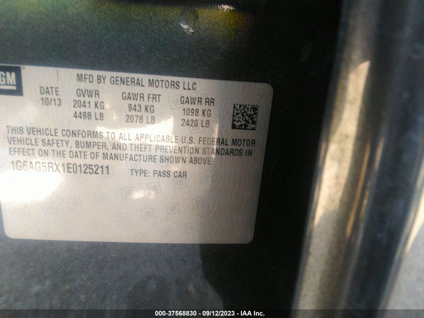 2014 CADILLAC ATS STANDARD AWD - 1G6AG5RX1E0125211