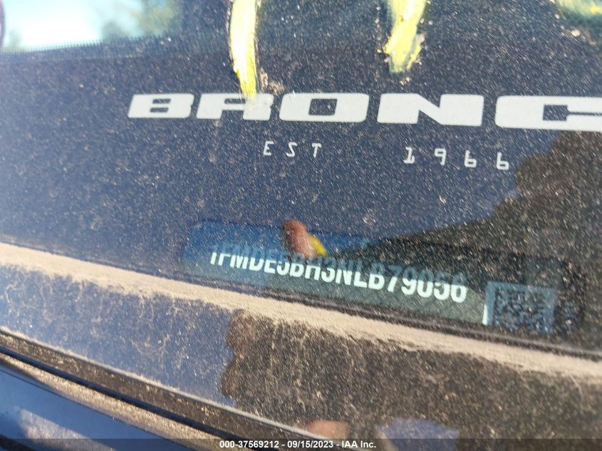 2022 FORD BRONCO BASE/BIG BEND - 1FMDE5BH3NLB79056
