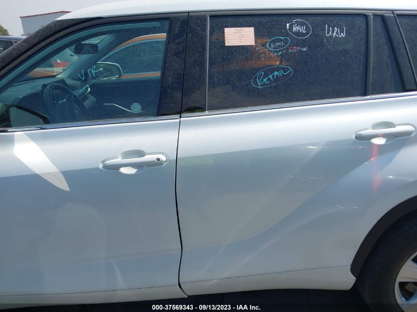 2022 TOYOTA HIGHLANDER LE - 5TDZZRAH6NS538311