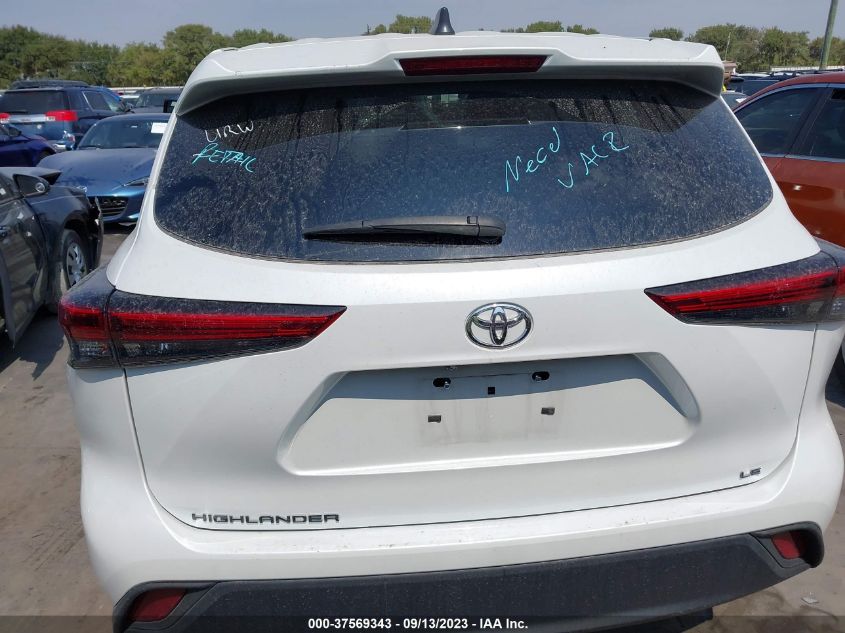 2022 TOYOTA HIGHLANDER LE - 5TDZZRAH6NS538311