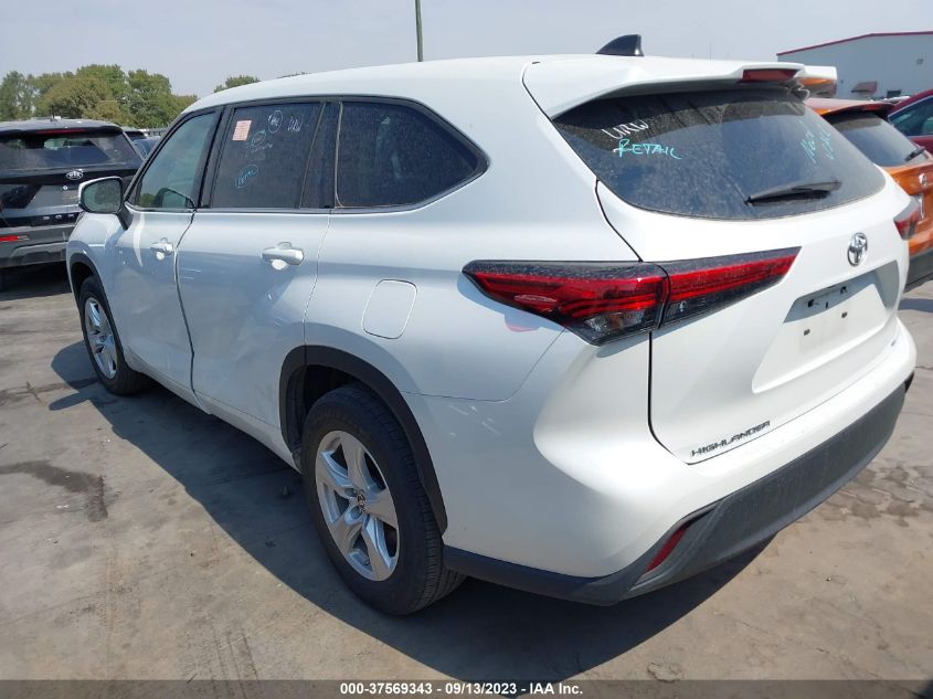 2022 TOYOTA HIGHLANDER LE - 5TDZZRAH6NS538311