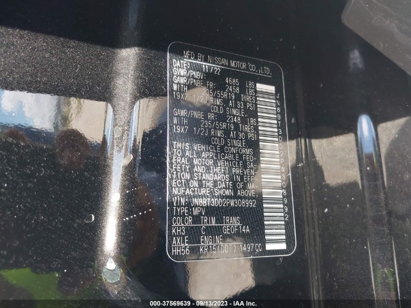 2023 NISSAN ROGUE PLATINUM - JN8BT3DD2PW308992