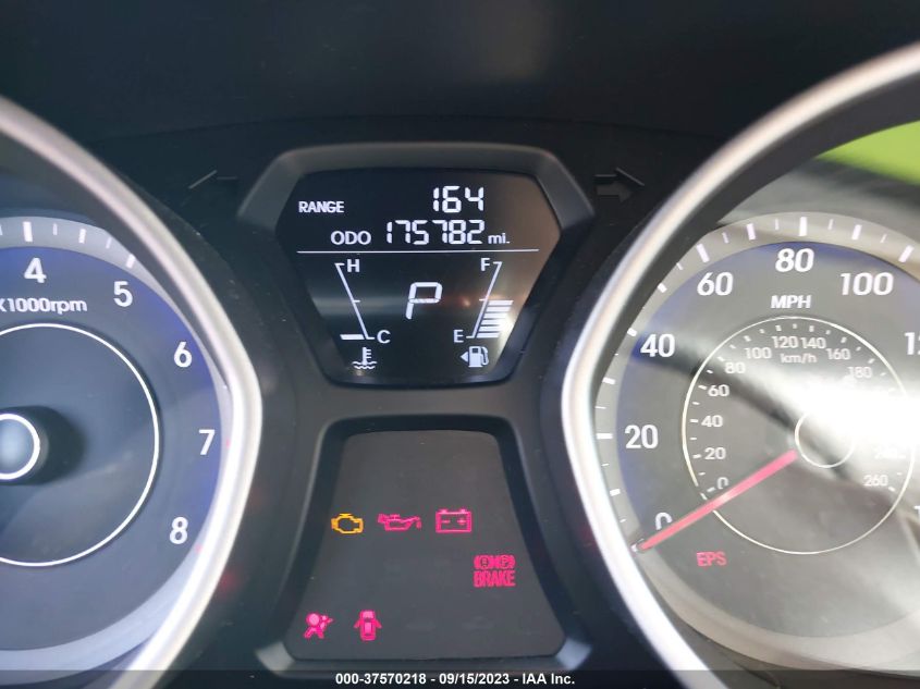 2013 HYUNDAI ELANTRA LIMITED PZEV - KMHDH4AE3DU614398