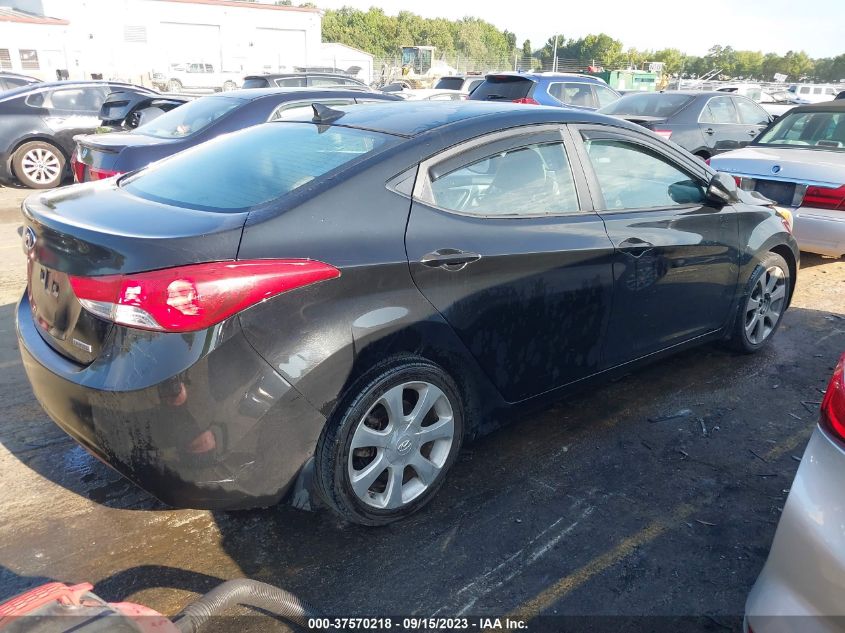 2013 HYUNDAI ELANTRA LIMITED PZEV - KMHDH4AE3DU614398