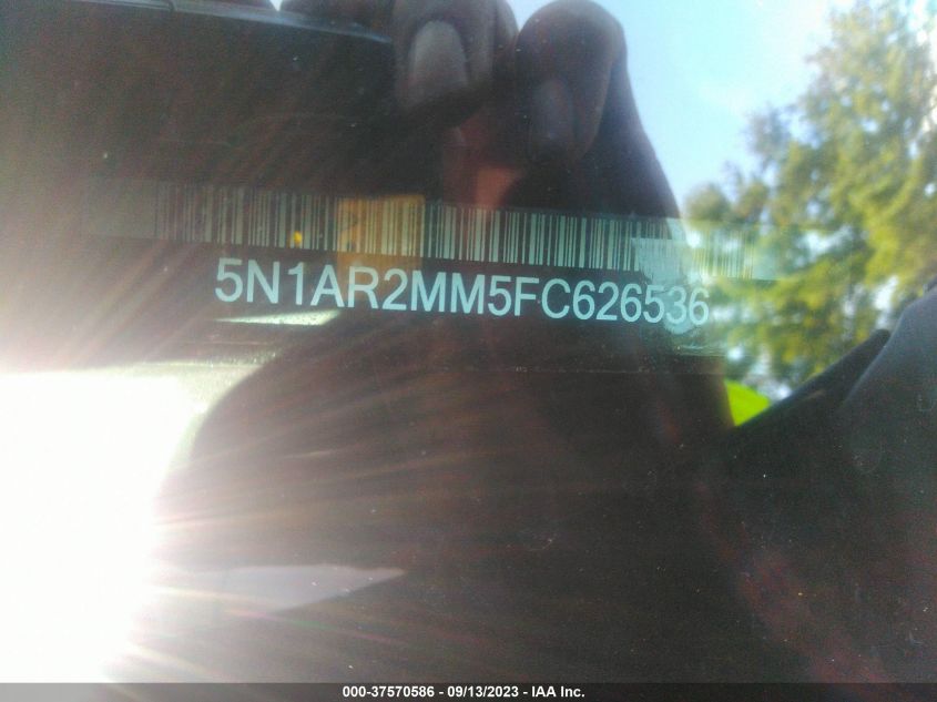 2015 NISSAN PATHFINDER PLATINUM - 5N1AR2MM5FC626536