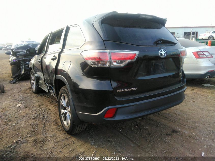 2015 TOYOTA HIGHLANDER LE - 5TDZKRFH3FS058547