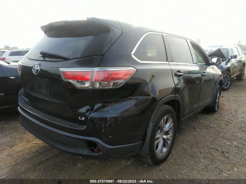 2015 TOYOTA HIGHLANDER LE - 5TDZKRFH3FS058547