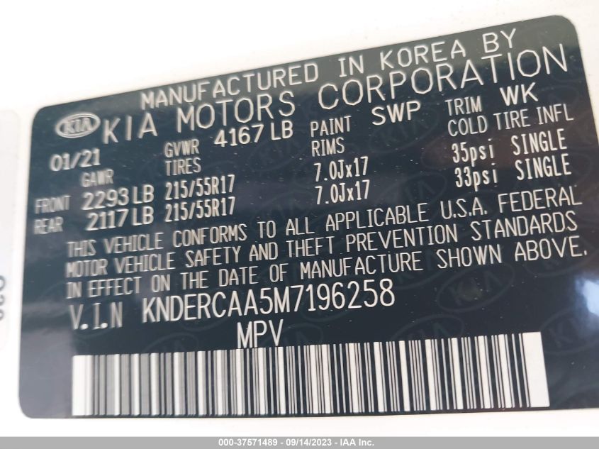 2021 KIA SELTOS EX - KNDERCAA5M7196258