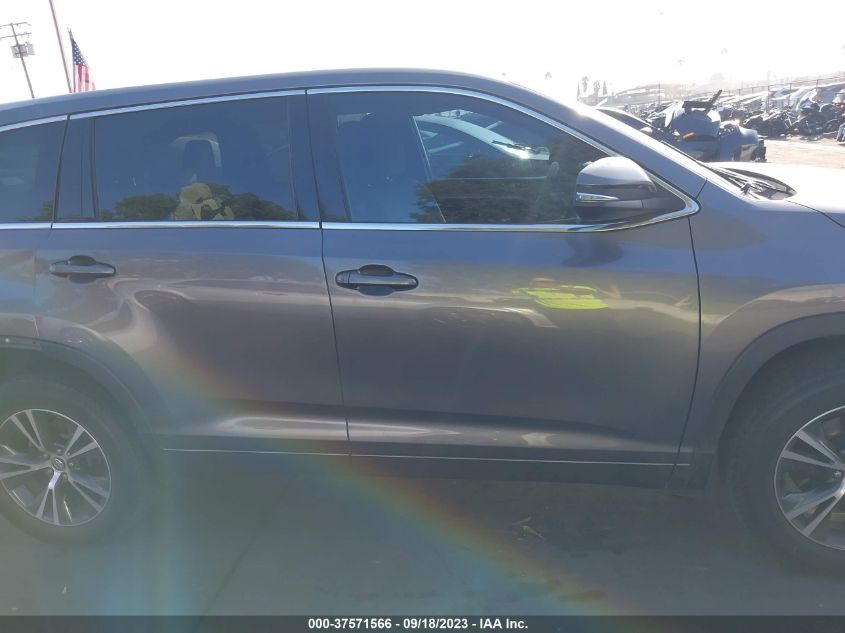 2018 TOYOTA HIGHLANDER LE - 5TDZARFH4JS033863