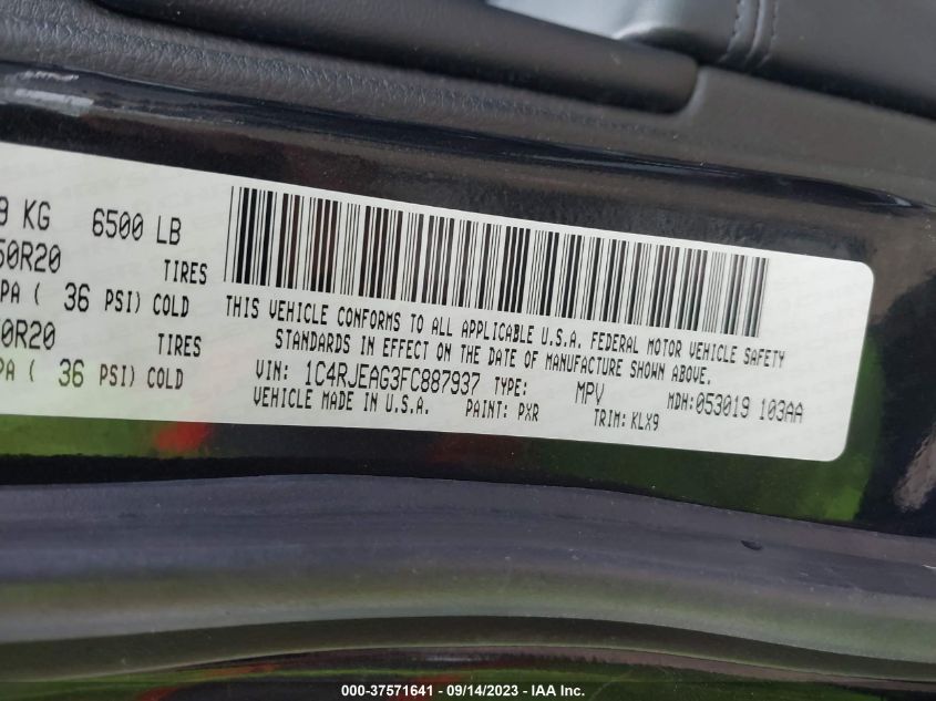 2015 JEEP GRAND CHEROKEE ALTITUDE - 1C4RJEAG3FC887937