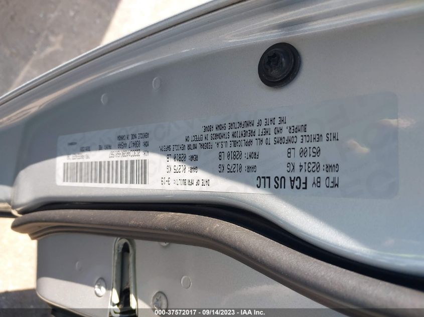 2019 CHRYSLER 300 TOURING - 2C3CCAAG8KH601567