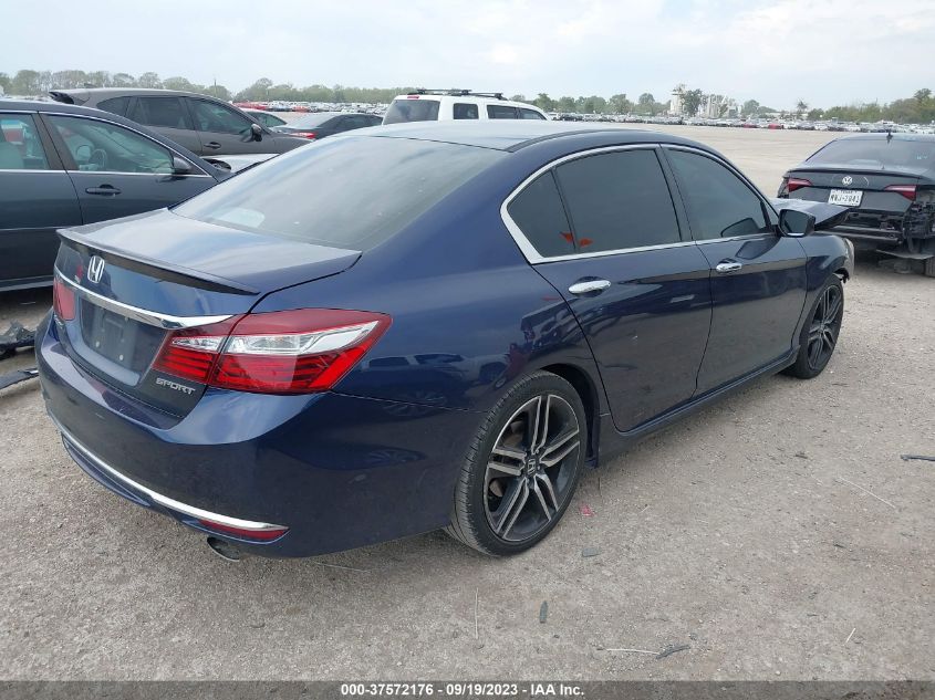 2016 HONDA ACCORD SEDAN SPORT - 1HGCR2F57GA082185
