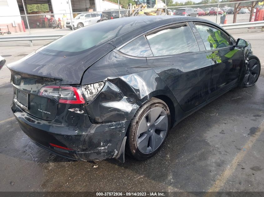 2022 TESLA MODEL 3 LONG RANGE - 5YJ3E1EB9NF277589