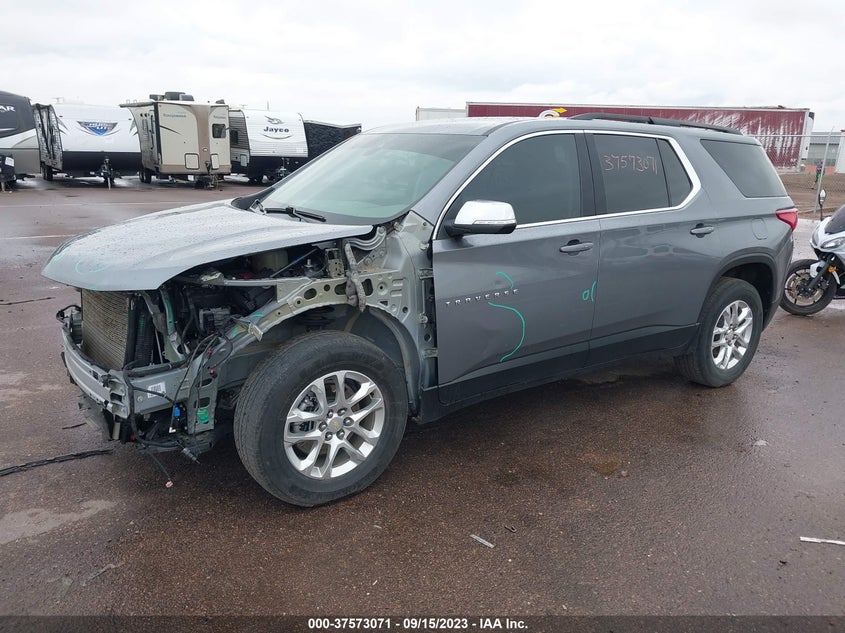 VIN 1GNEVGKW2MJ184382 2021 CHEVROLET TRAVERSE LT CLOTH