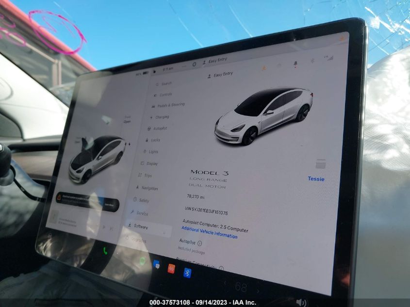 2018 TESLA MODEL 3 - 5YJ3E1EB3JF151075