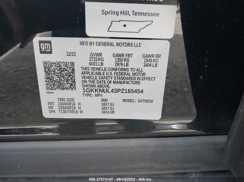 2023 GMC ACADIA SLT - 1GKKNUL43PZ165454