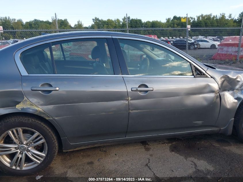 2013 INFINITI G37 SEDAN X JN1CV6AR3DM355521
