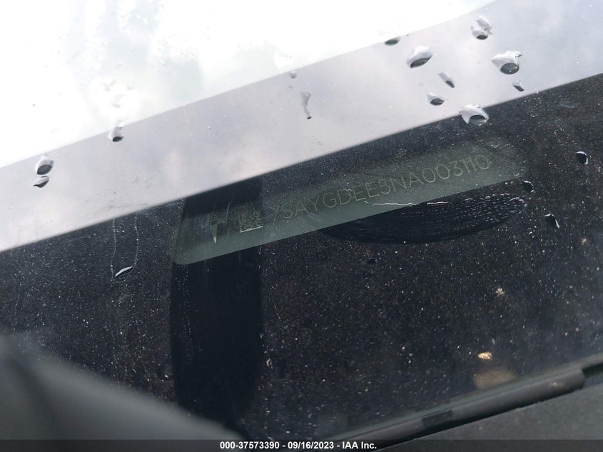 VIN 7SAYGDEE5NA003110 2022 TESLA MODEL Y LONG RANGE