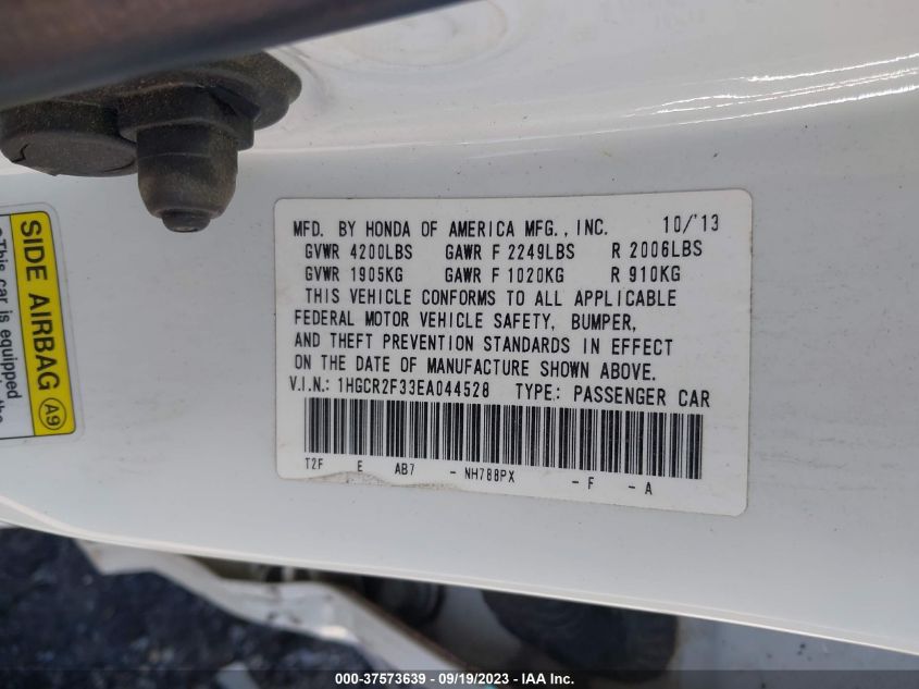 2014 HONDA ACCORD LX - 1HGCR2F33EA044528