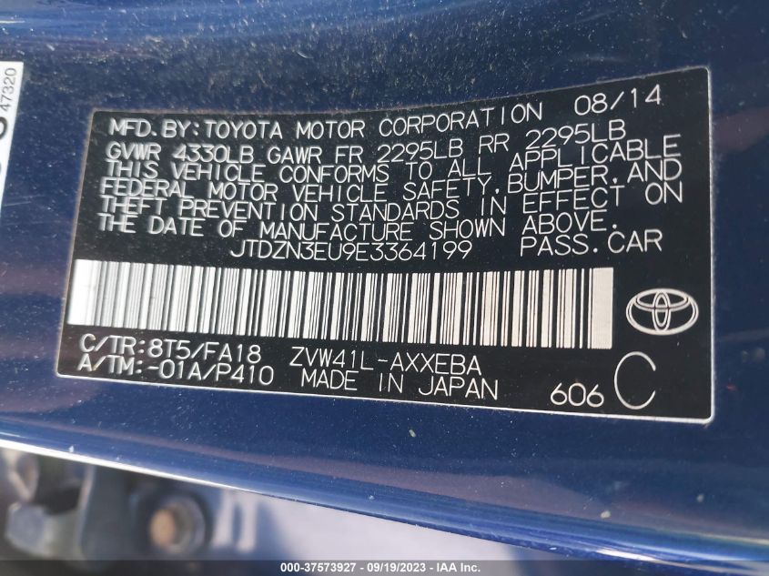 2014 TOYOTA PRIUS V - JTD2N3EU9E3364199