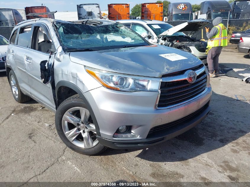 2015 TOYOTA HIGHLANDER LIMITED - 5TDDKRFH2FS169617