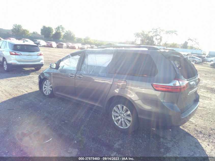2017 TOYOTA SIENNA XLE - 5TDDZ3DC9HS176762