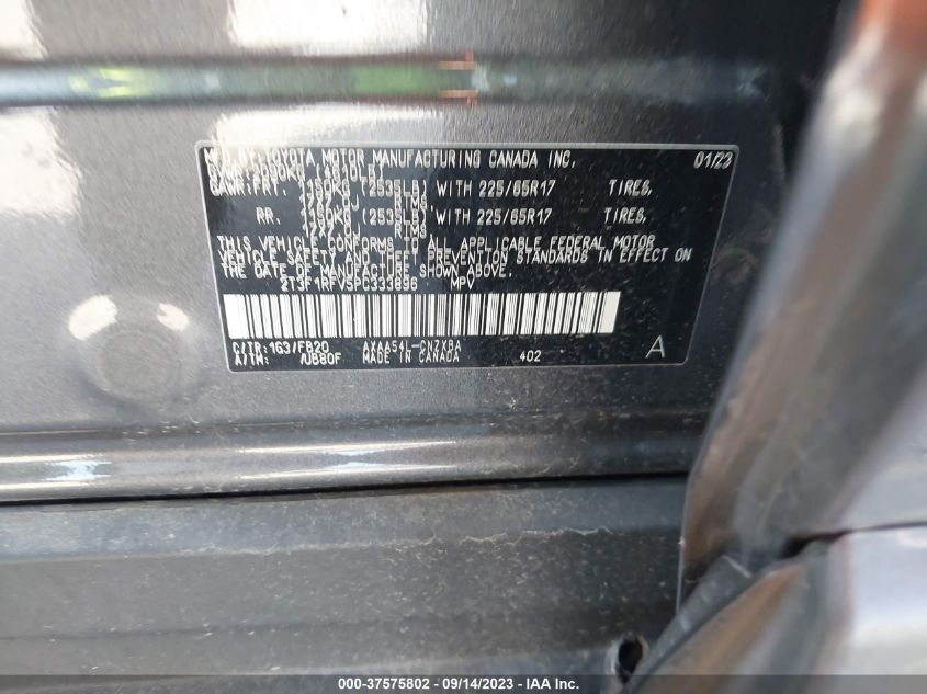 2023 TOYOTA RAV4 LE - 2T3F1RFV5PC333896