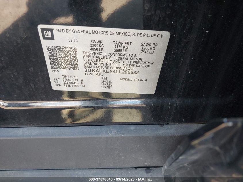 2020 GMC TERRAIN DENALI - 3GKALXEX4LL296632