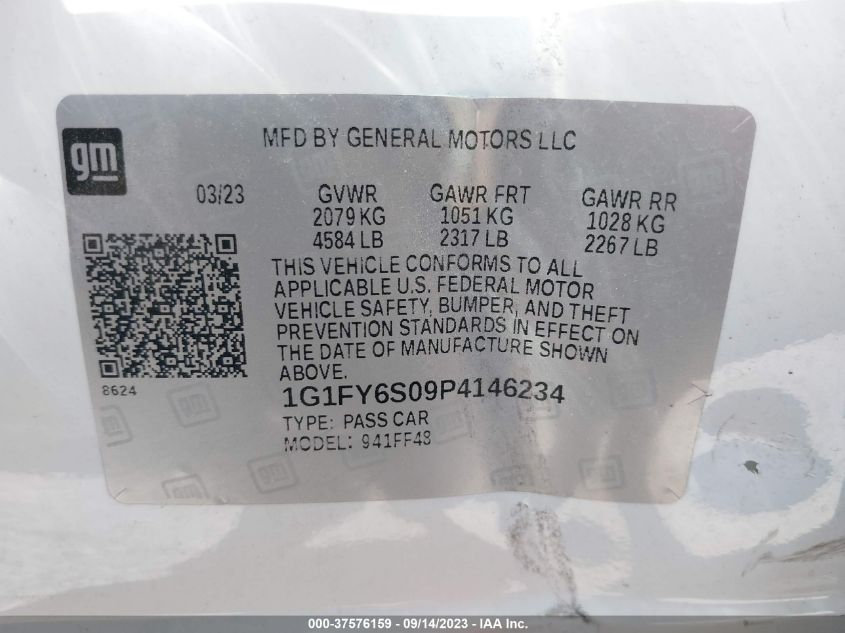 2023 CHEVROLET BOLT EUV LT 1G1FY6S09P4146234