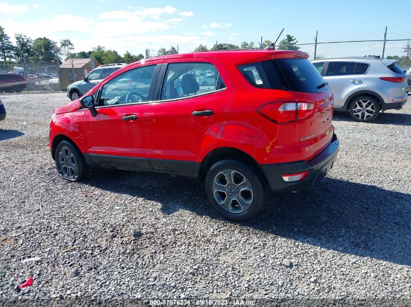 2021 FORD ECOSPORT S - MAJ6S3FL0MC416759