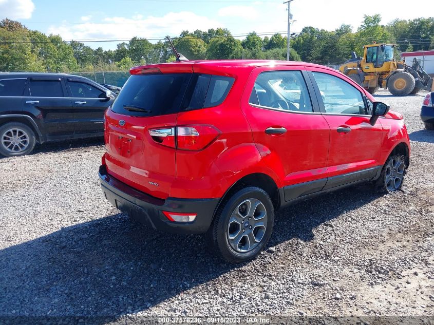 2021 FORD ECOSPORT S - MAJ6S3FL0MC416759