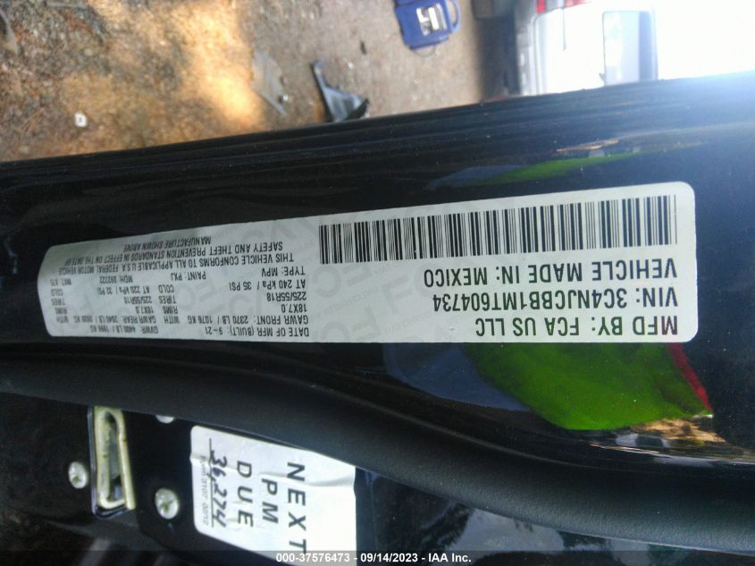 2021 JEEP COMPASS ALTITUDE - 3C4NJCBB1MT604734