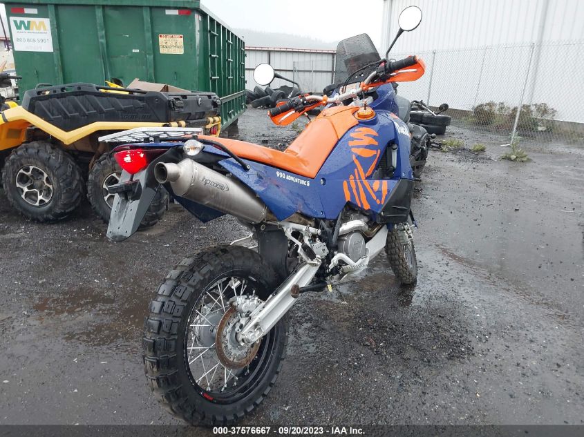 2008 KTM 990 ADVENTURE VBKVA44098M946072