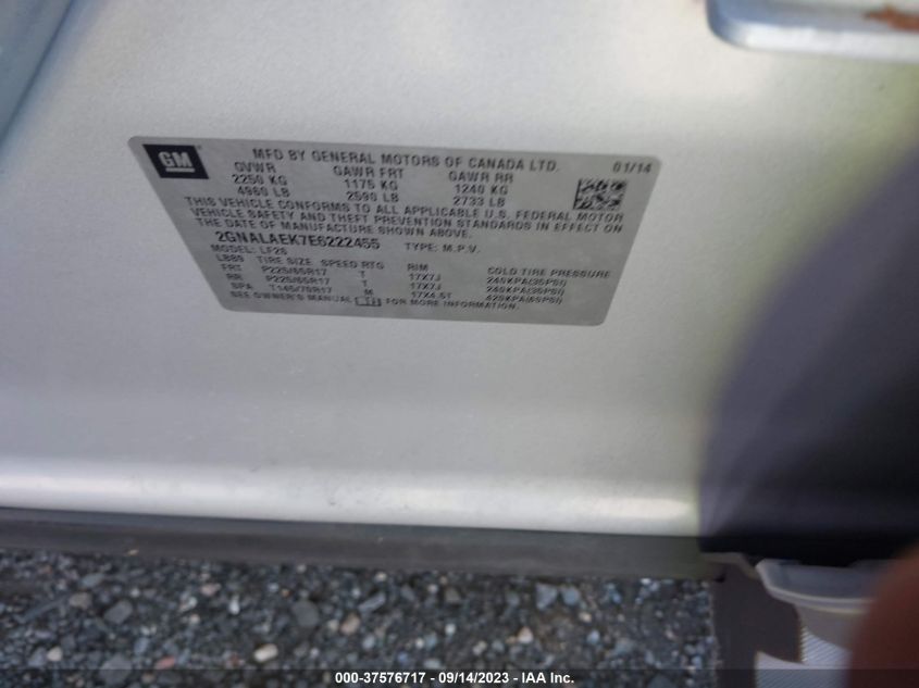 2014 CHEVROLET EQUINOX LS - 2GNALAEK7E6222455