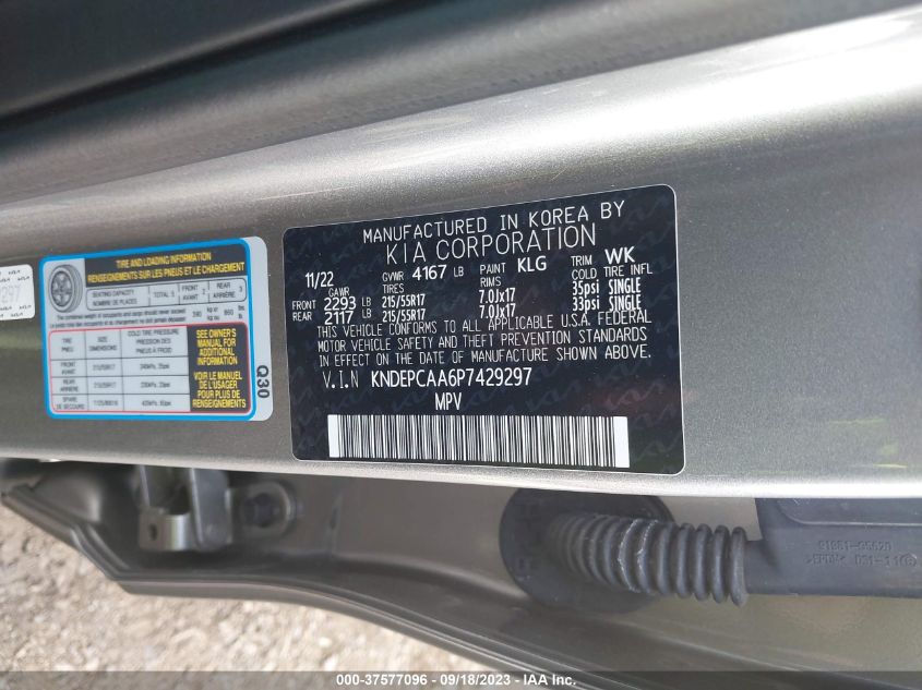 2023 KIA SELTOS LX - KNDEPCAA6P7429297