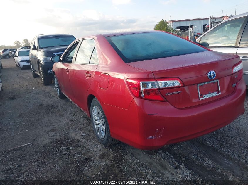 2014 TOYOTA CAMRY HYBRID LE/XLE/SE LIMITED EDITION - 4T1BD1FK9EU114103